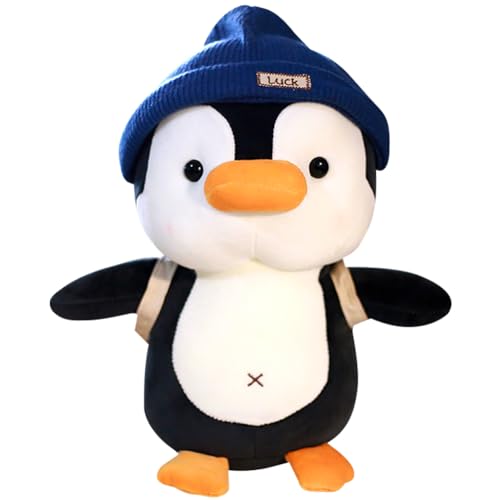 CWXCYVR Kuscheltier Pinguin Plüschtier, Pinguin Puppe, Pinguin Plüschtier für Kinder, Kindergeburtstag Geschenk Puppe für Mädchen Zu Senden, Spielzeug für Kinder ab 3 Jahren 22cm -B von CWXCYVR