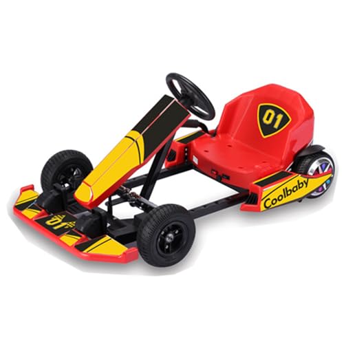 36V Go Kart für Kinder, Elektrisches Drift Kart mit 250W Motor, 16 MPH Elektrisches Kinder Go Kart, Drift/Sport Modus, Längenverstellung, Outdoor Ride on Toy für Teens 8-12 Jahre alt Rot (C) von CXYP