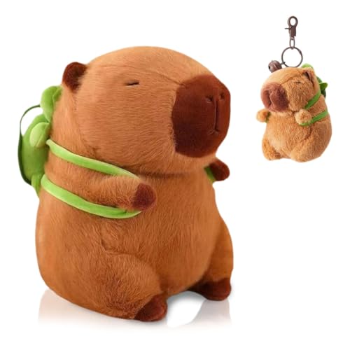 CYGMRFH Capybara Plüschtier & Plush Keychain, Capybara Kuscheltier Stofftier mit Erdbeer Hut, Kawaii Capibara Puppenkissen Kissen Spielzeug, Niedlichen Plushie Geschenk für Kinder Jungen Mädchen 25cm CYGMRFH Capybara Plüschtier & Plush Keychain, Capybara Kuscheltier Stofftier mit Erdbeer Hut, Kawaii Capibara Puppenkissen Kissen Spielzeug, Niedlichen Plushie Geschenk für Kinder Jungen Mädchen 25cm von CYGMRFH