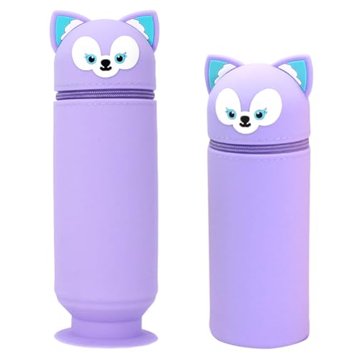 CYGMRFH Kawaii Federmäppchen 2 in 1 Stifteköcher Schön Stehendes Mäppchen Katzen Bleistifthalter Schulbedarf Schreibtisch Organizer für Kinder Studenten Erwachsene Schule Büro… von CYGMRFH