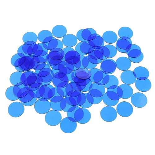 100Pcs Kunststoff Zählen Zähler Marker Für Kinder Mathematik Bildung Spiel Mehrere Farbe Transparent Zähler Bingo Chip von CYILPR