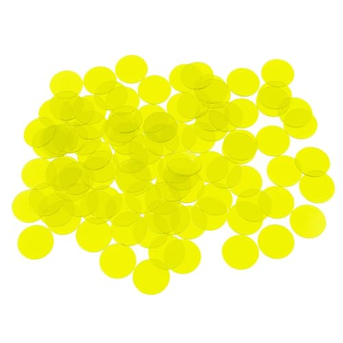 100Pcs Kunststoff Zählen Zähler Marker Für Kinder Mathematik Bildung Spiel Mehrere Farbe Transparent Zähler Bingo Chip von CYILPR