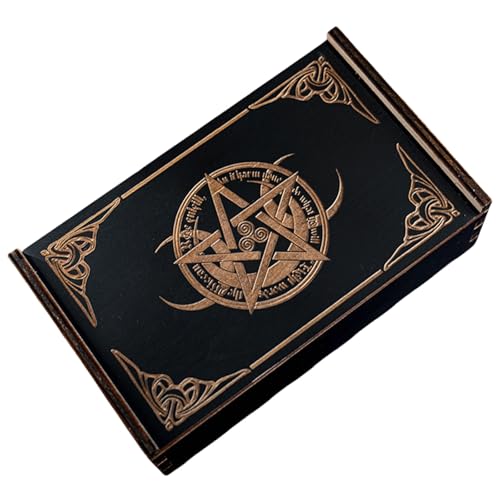 Holz Push Pull Tarot Karten Lagerung Box Tragbare Karte Container Astrologie Schmuck Box Wahrsagerei Karte Lagerung Fall von CYILPR