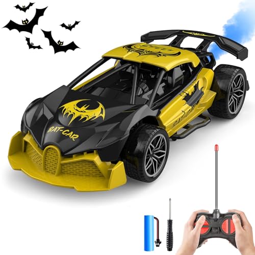 CYLION Ferngesteuertes Auto,1:24 Maßstab RC Auto mit Licht und Sprüheinheit,Weihnachtsgeburtstags Kinder Spielzeug Geschenk für Jungen ab 6 Jahren von CYLION