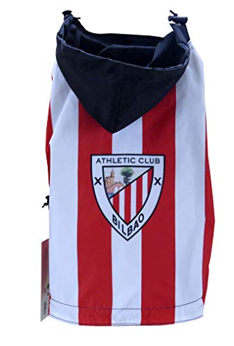 Athletic Club Bilbao Regenmantel mit Kapuze für Hunde, wasserdicht, 8 Größen erhältlich, Teamausstattung, Größe M, hohe Qualität, offizielles Produkt (CyP Brands) von CYPBRANDS