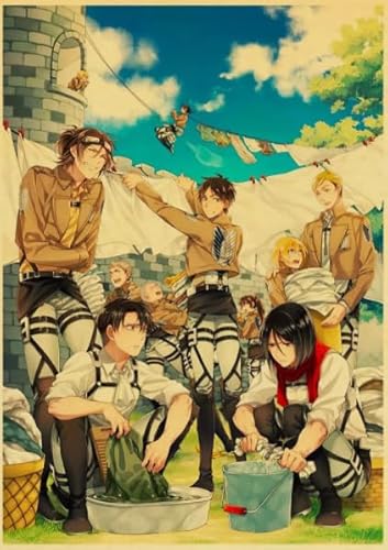 1000 Teile,Japanese Classic Anime Eren.Jaeger,Colorful Jigsaw Puzzle, Erwachsene Children's Spiels Lehrreich Spielzeugs Posters CYQFEZ MS100HD von CYQFEZ