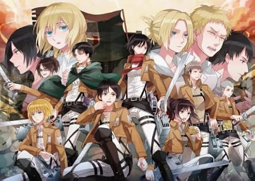 1000 Teile,Japanese Classic Anime Eren.Jaeger,Colorful Jigsaw Puzzle, Erwachsene Children's Spiels Lehrreich Spielzeugs Posters CYQFEZ MS96HD von CYQFEZ