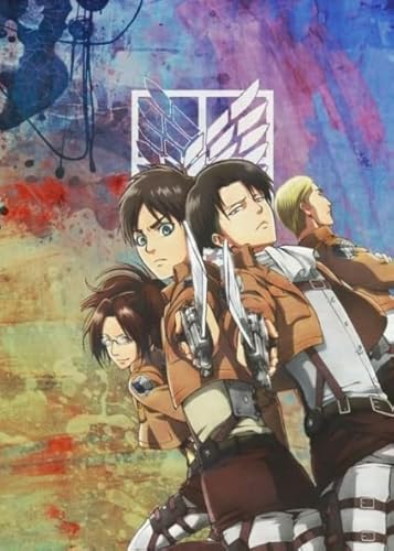 1000 Teile,Japanese Classic Anime Eren.Jaeger,Colorful Jigsaw Puzzle, Erwachsene Children's Spiels Lehrreich Spielzeugs Posters CYQFEZ MS99HD von CYQFEZ