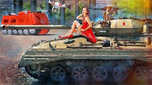 1000 Teile,Tank Beauty Posters,Abstract Jigsaw,Adult Stressabbau Posters Puzzle Lehrreich Spielzeugs Memory Spiels CYQFEZ MS147HD von CYQFEZ