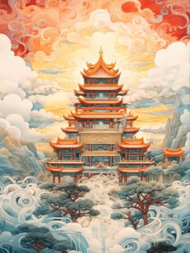 1000 Teile Puzzles,Chinese Style Imperials Palaces Art Pictures,Schwierig,Wand Kunst Dekoration,Familie Stress Reduktion Spiele,Puzzles Für Ältere Erwachsene Kq259Zp von CYQFEZ