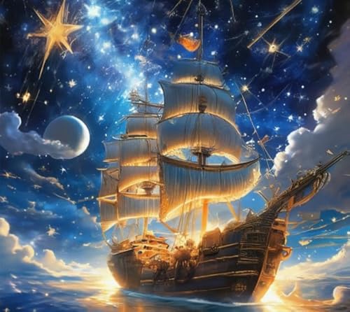 1000 Teile Puzzles - Ship Painting Art Pictures - Schwierig - Dekompression Spielzeug - Gedächtnis Kognition Spiele - Startseite Dekoration - Puzzles Für Ältere Erwachsene Kq264Zp von CYQFEZ