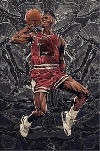 Basketball Player,1000 Pcs,Abstract Art Jigsaw,Colourful Posters,Memory Spiels for Erwachsene Family Fun Spielzeugs CYQFEZ MS479HD von CYQFEZ