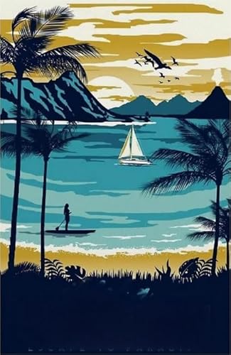 CYQFEZ 1000 Pieces Beach and Sea Vintage Travel Art Posters Jigsaw Puzzle for Adult Family's Educational Toys Kw285Tp von CYQFEZ