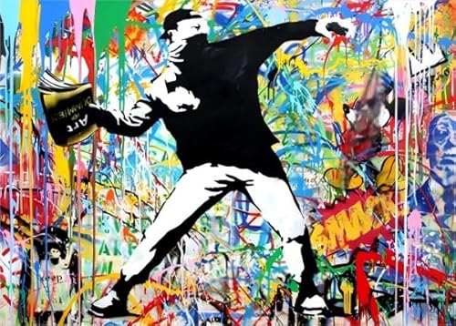 CYQFEZ 1000 Stück Puzzle ,Banksyss Street Art Graffiti,Buntes Unregelmäßiges Puzzle,Für Personalisiertes Spielzeug Für Erwachsene,Familie Spaß Herausforderung Spielzeug Ky58Zp CYQFEZ 1000 Stück Puzzle ,Banksyss Street Art Graffiti,Buntes Unregelmäßiges Puzzle,Für Personalisiertes Spielzeug Für Erwachsene,Familie Spaß Herausforderung Spielzeug Ky58Zp von CYQFEZ