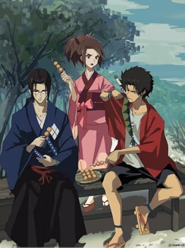 CYQFEZ 1000 Teile Puzzle Japanese Animes Champloo Posters Für Die Familie Stressabbau Lernspielzeug Wz8Yp von CYQFEZ