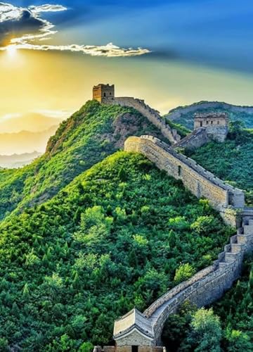 CYQFEZ Great Wall Landscape Posters Jigsaw Puzzle 1000 Teile Puzzle Home Stress Relieving Game Ft136Qw von CYQFEZ