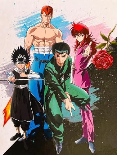 CYQFEZ Jigsaw Puzzle 1000 Pieces Anime Hakusho Posters Colorful Ability Game for The Whole Family Adult Dw37Zq von CYQFEZ