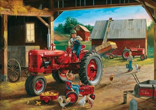 CYQFEZ Jigsaw Puzzle 1000 Stück Bauernhof Arbeit Landschaft Ölgemälde Poster Holz Buntes Geschicklichkeitsspiel Für Die Ganze Familie Erwachsene Kz365Wp von CYQFEZ