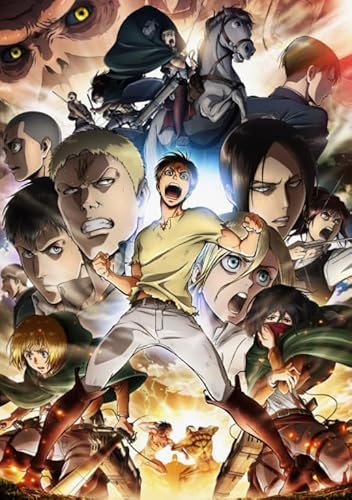 CYQFEZ Jigsaw Puzzle 1000 Teile Battle Anime Eren.Jaeger Poster Holz Buntes Geschicklichkeitsspiel Für Die Ganze Familie Erwachsene Kz376Wp von CYQFEZ