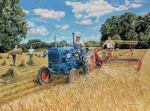 CYQFEZ Jigsaw Puzzle 1000 Teile Bauernhof Arbeit Landschaft Ölgemälde Poster Holz Buntes Geschicklichkeitsspiel Für Die Ganze Familie Erwachsene Kz368Wp von CYQFEZ