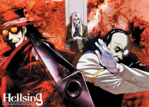 CYQFEZ Jigsaw Puzzle 1000 Teile Japan Anime Hellsing Poster Puzzle Home Stressabbau Spiel Ft122Qw von CYQFEZ