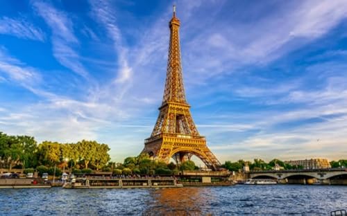 CYQFEZ Jigsaw Puzzle 1000 Teile Paris Reise Landschaft Poster Holzpuzzle Nach Hause Stressabbau Spiel Kz344Wp von CYQFEZ