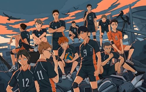 CYQFEZ Jigsaw Puzzle 1000 Teile Sport Anime Haikyuu!! Poster Holz Buntes Geschicklichkeitsspiel Für Die Ganze Familie Erwachsene Nw40Zq von CYQFEZ