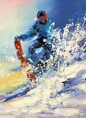 CYQFEZ Puzzle 1000 Pieces Ski Art Poster Für Erwachsene Spiele Lernspielzeug Cf250Pn von CYQFEZ