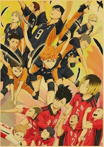 CYQFEZ Puzzle 1000 Stück Holz Sport Anime Haikyuu!!! Poster Buntes Geschicklichkeitsspiel Für Die Ganze Familie Erwachsene Nw58Zq von CYQFEZ