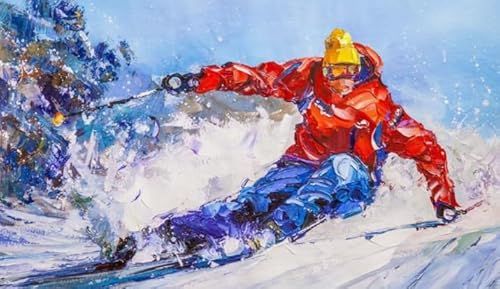 CYQFEZ Puzzle 1000 Stück Ski Art Poster Für Erwachsene Spiele Lernspielzeug Cf249Pn von CYQFEZ