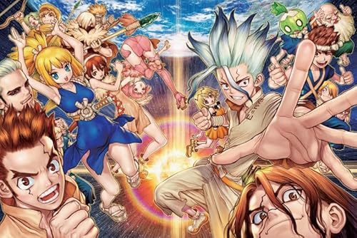 CYQFEZ Puzzle 1000 Teile Aus Holz Science Fiction Abenteuer Anime Dr.Stone Ishigami Poster Buntes Spiel Für Die Ganze Familie Erwachsene Nw29Zq von CYQFEZ