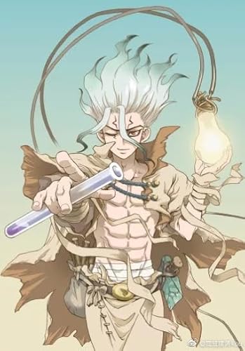 CYQFEZ Puzzle 1000 Teilen Anime Dr.Stone Ishigami Poster Colorful Ability Game Für Die Ganze Familie Erwachsene Tk69Qz von CYQFEZ