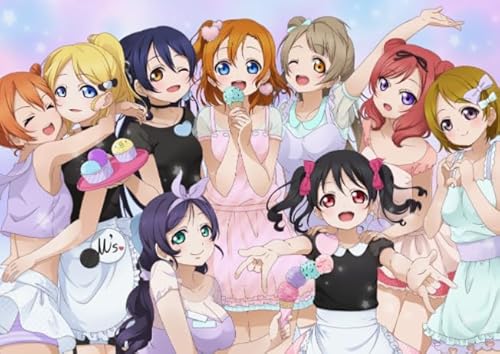 Japanese Animes LoveLive Posters - Puzzles 1000 Stück - Colourful - Lernspielzeug Für Kinder - Erwachsene Challenge Game Xw105Ap von CYQFEZ