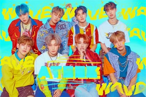 Korean Boyband Ateezs,1000 Teile,Jigsaw Spiel, Erwachsene Lehrreich Spielzeug Posters Memory Spiels for The Elderly CYQFEZ MS162HD von CYQFEZ