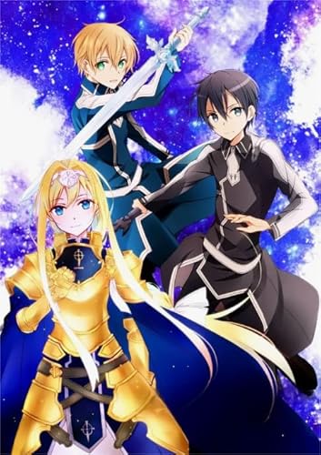 Puzles 1000 Stück - Japanese Animes Onlines Kirigaya Kazuto Art Poster - Lernspielzeug Für Kinder - Erwachsene Puzzle Challenge Spiel Xw336Ap von CYQFEZ