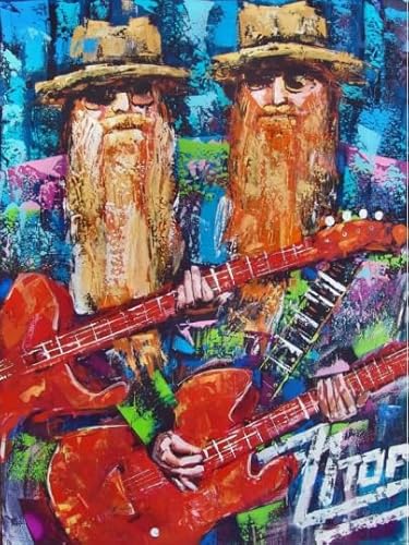 Rätsel 1000 Pcs - Singer Guitarist B.Gibbons - Colourful Abstract Jigsaw - Educational Spielzeugs Posters Puzzle for Erwachsenes FX158PV von CYQFEZ