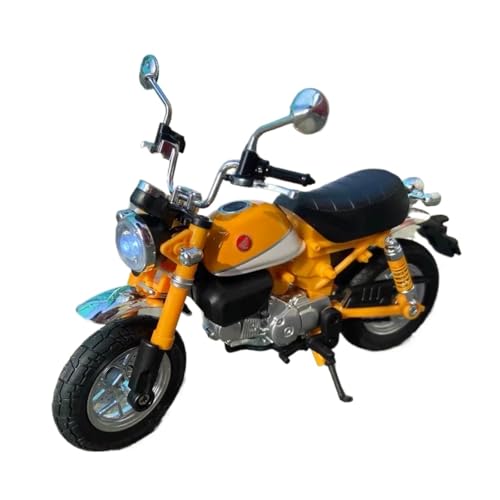 Miniatur Motorfahrzeug Modelle 1/12 Für Honda Monkey 125 Metall Realistisches Motorradmodell Desktop-Dekoration Mit Ton Und Licht Druckguss-Nachbildung von CYQOCD