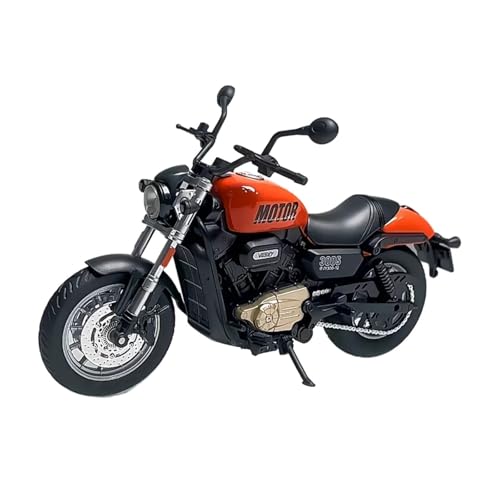 Miniatur Motorfahrzeug Modelle 1/12 Für Qianjiang River Cruise Lokomotive Modell 300 Motorrad Sound Und Licht Stoßdämpfung Druckguss-Nachbildung(Orange) von CYQOCD