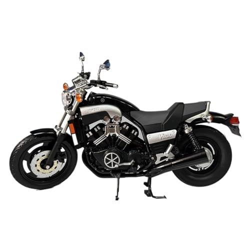 Miniatur Motorfahrzeug Modelle 1/12 Für Yamaha Big Devil Vmax1700 Simulation Mode Motorrad Display Modell Überraschung Spielzeug Druckguss-Nachbildung(Black) von CYQOCD