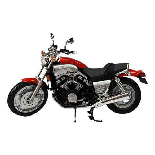 Miniatur Motorfahrzeug Modelle 1/12 Für Yamaha Big Devil Vmax1700 Simulation Mode Motorrad Display Modell Überraschung Spielzeug Druckguss-Nachbildung(Red) von CYQOCD