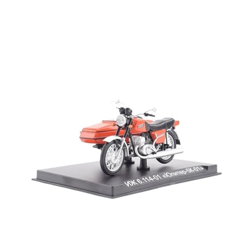 Miniatur Motorfahrzeug Modelle 1/24 Für IZH-Jupiter-5 Dreirädriges Zwischenstraßenmotorradmodell Mode-Motorradmodell Druckguss-Nachbildung von CYQOCD