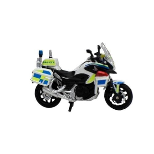 Miniatur Motorfahrzeug Modelle 1/43 Für Honda NC750P Motorrad Polizei Motorrad Modell Maßstab Motorrad Simulation Modell Ornamente Druckguss-Nachbildung von CYQOCD