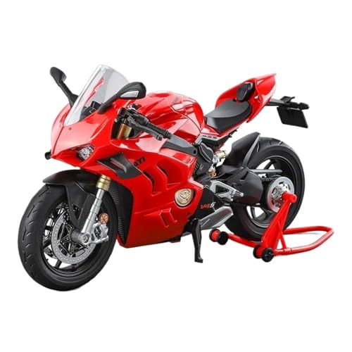 Miniatur Motorfahrzeug Modelle 1/9 Für Panigale V4S Alloy Racing Motorrad Druckguss Metall Sport Motorrad Modell Mit Licht Spielzeug Druckguss-Nachbildung von CYQOCD