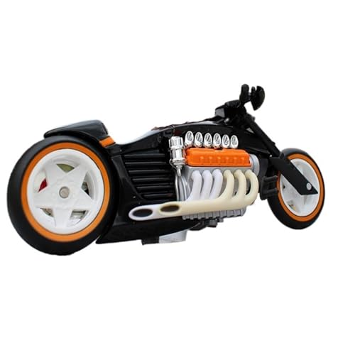 Miniatur Motorfahrzeug Modelle 1 18 Für Ferenzo Motorrad Simulation Spielzeug Motorrad Rennwagen Coole Motorrad Legierung Modell Ornamente Druckguss-Nachbildung(Black) von CYQOCD