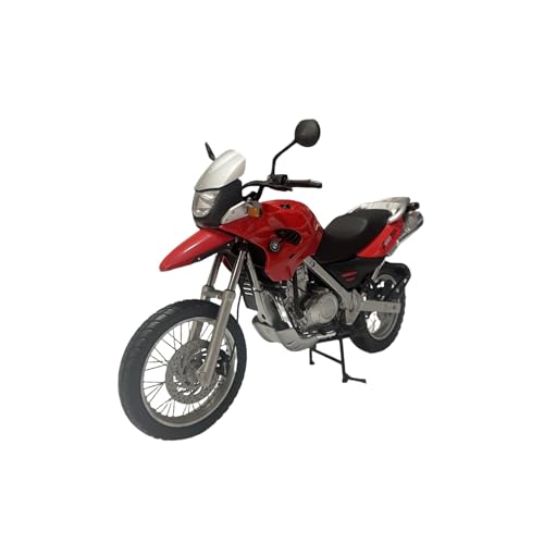 Miniatur Motorfahrzeug Modelle 1:10 Für BMW F650 GS 1999-2003 Motorradmodell Rot Stilvolle Motorrad-Displaymodellsammlung Druckguss-Nachbildung von CYQOCD