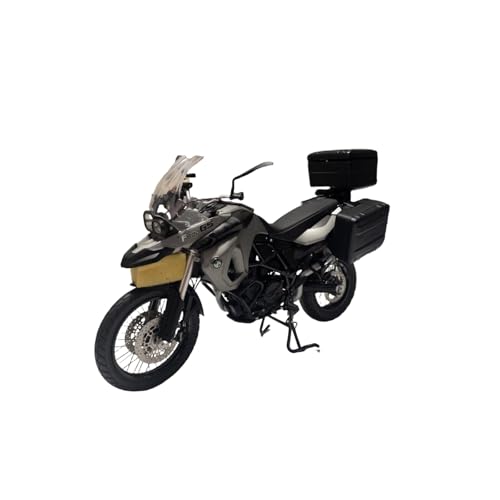 Miniatur Motorfahrzeug Modelle 1:10 Für BMW F800 GS Touring Motorrad Simulation Modell Grau Spielzeug Sport Motorrad Racing Modell Druckguss-Nachbildung von CYQOCD