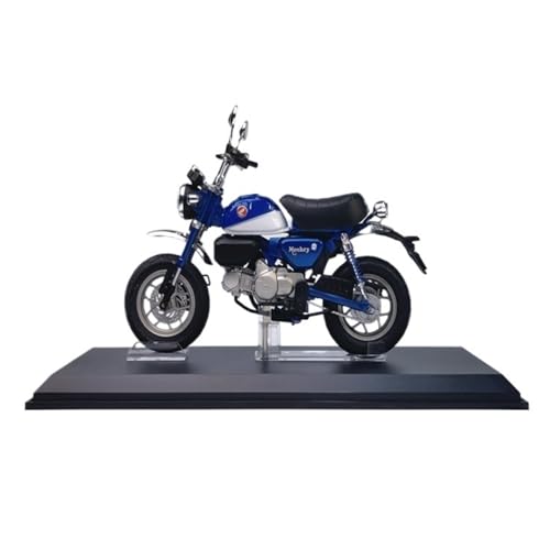 Miniatur Motorfahrzeug Modelle 1:12 Für Honda Monkey 125 Kleines Monkey-Motorradmodell Sammlerstück Klassisches Superbike-Modell Display Druckguss-Nachbildung(Blue) von CYQOCD