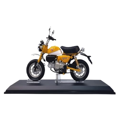 Miniatur Motorfahrzeug Modelle 1:12 Für Honda Monkey 125 Kleines Monkey-Motorradmodell Sammlerstück Klassisches Superbike-Modell Display Druckguss-Nachbildung(Yellow) von CYQOCD