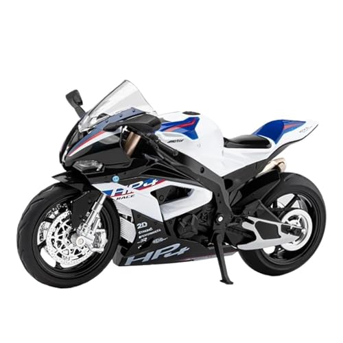 Miniatur Motorfahrzeug Modelle 1:12 Für S1000RR HP4 Race Legierung Luxus Sport Motorrad Modell Druckguss Metall Motorrad Modell Sound Licht Druckguss-Nachbildung von CYQOCD