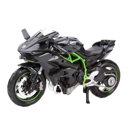 Miniatur Motorfahrzeug Modelle 1:18 Für Kawasaki H2 R Ninja Statische Druckgussfahrzeuge Sammler-Hobbys Modisches Motorrad-Ausstellungsmodell Druckguss-Nachbildung von CYQOCD